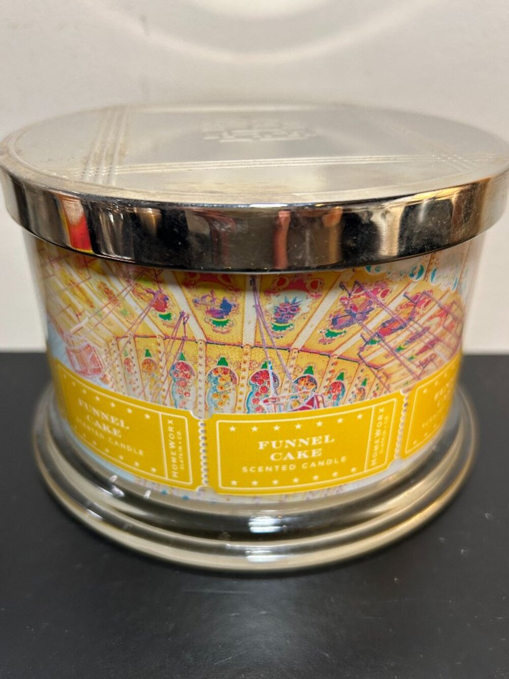 HomeWorx by Slatkin Funnel Cake 4-Wick 18oz Candle NEW